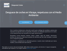 Tablet Screenshot of desguacescorreavizcaya.com